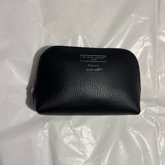 The White Company Other - The White Company Black Textured Toiletry Bag Fully Stocked NWOT